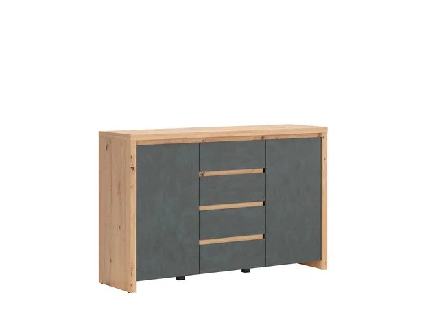 Larios Chest of Drawers 143×91 cm – 4 Drawers, 2 Doors, Handleless | Artisan Oak & Matera