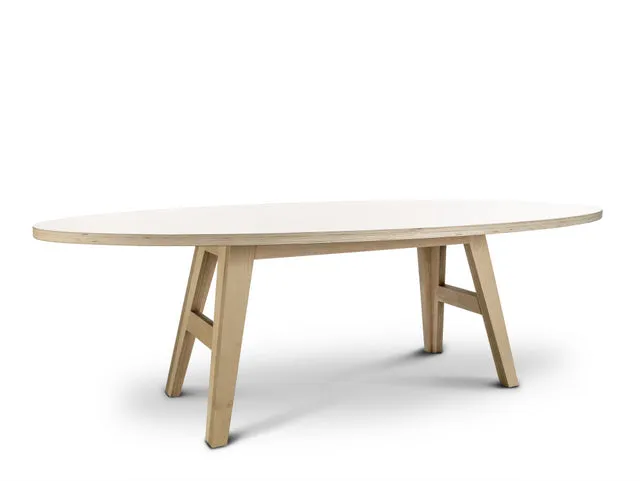 Ovaler Esstisch weiß, Tisch weiß oval, Esstisch in fünf Größen