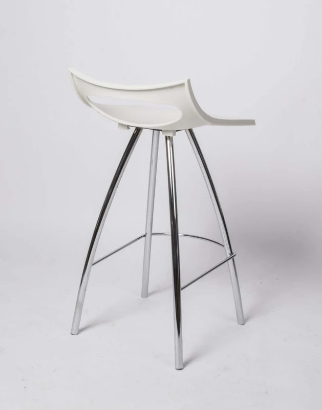 Barstuhl weiß, Barhocker modern, Sitzhöhe 65 cm