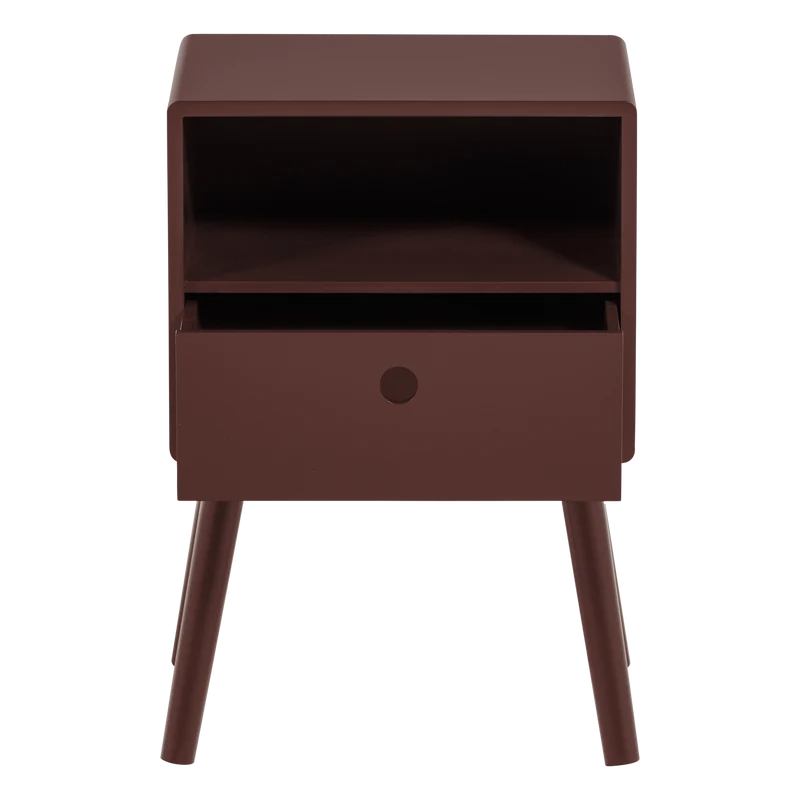 Ozzy Nachttisch MDF Bordeauxrot