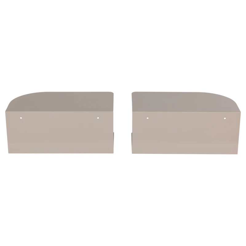 Ovia Nachttisch links/rechts Metall Sand - 2er-Set