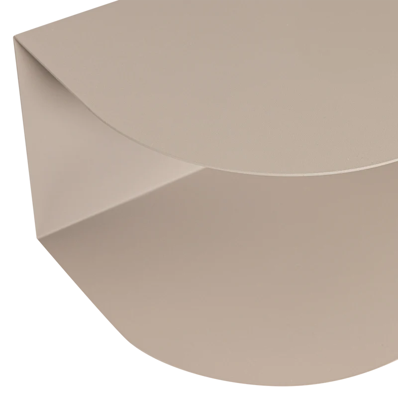 Ovia Nachttisch links/rechts Metall Sand - 2er-Set