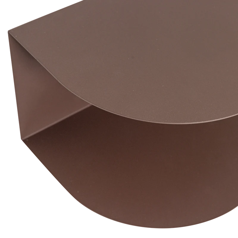 Ovia Nachttisch links/rechts Metall Lila/Braun - 2er-Set