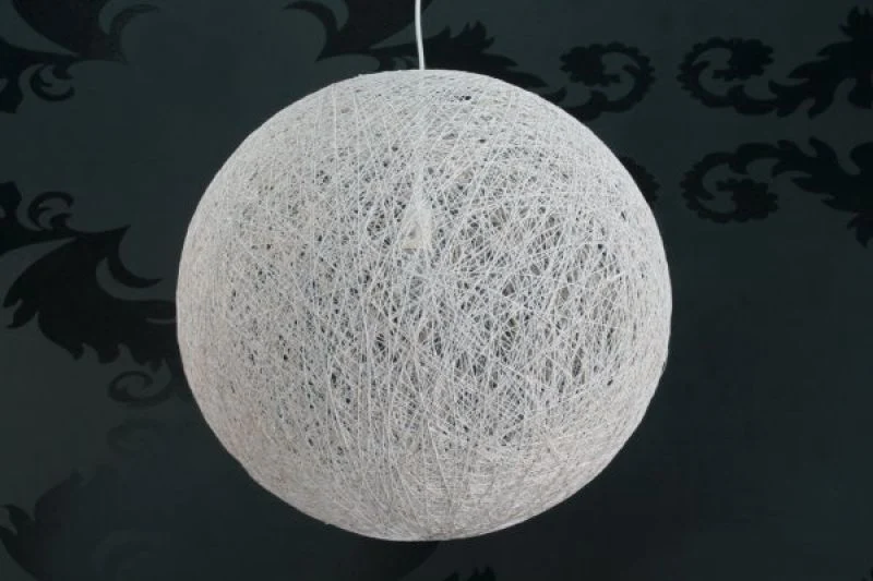 Pendelleuchte weiß rund, Hängeleuchte rund weiß, Durchmesser 60 cm