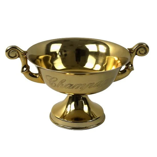 Champagnerkühler Gold, Weinkühler Gold Aluminium, Durchmesser 50 cm