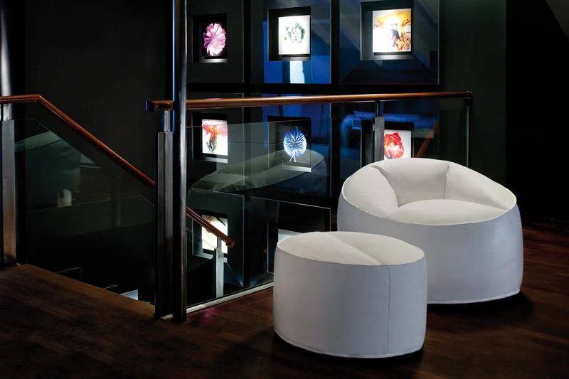 Design Sessel blau