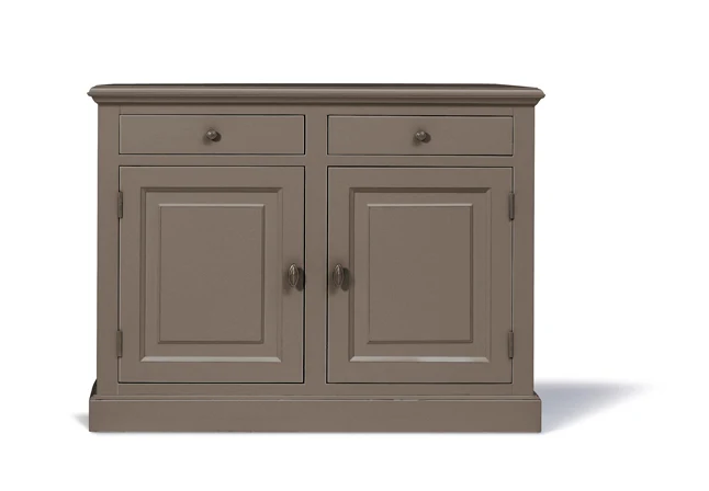 Klassische taupe, Anrichte Holz, Sideboard im Landhausstil, Breite 126 cm