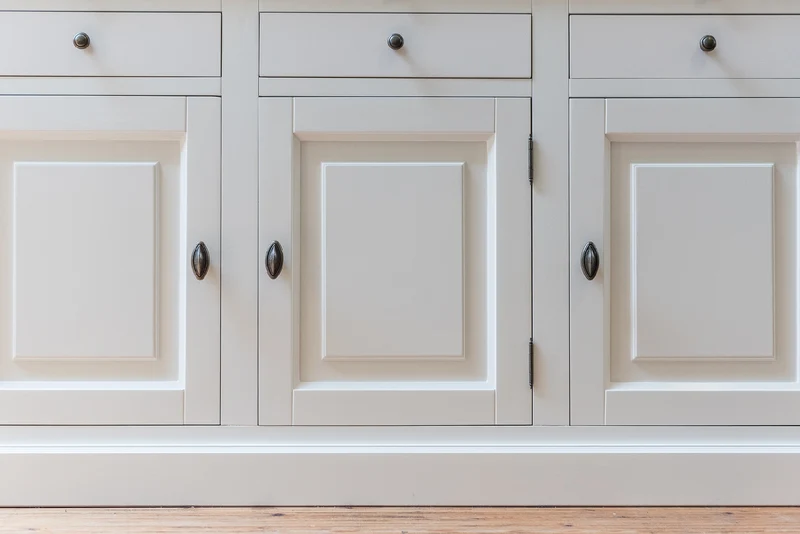 Klassische taupe, Anrichte Holz, Sideboard im Landhausstil, Breite 126 cm