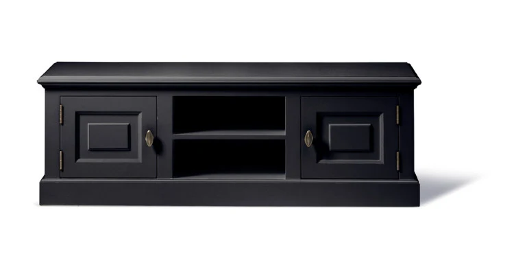 Lowboard grau, Fernseheschrank im Landhausstil, Breite 150 cm