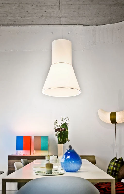 Hängeleuchte mit Lampenschirm, moderne Hängelampe in sieben verschiedenen Farben, 48 cm