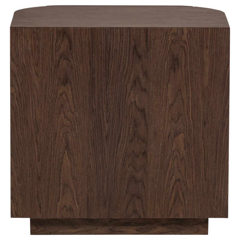 Arvi kommode/nachttisch 2 schubladen holz furnier braun
