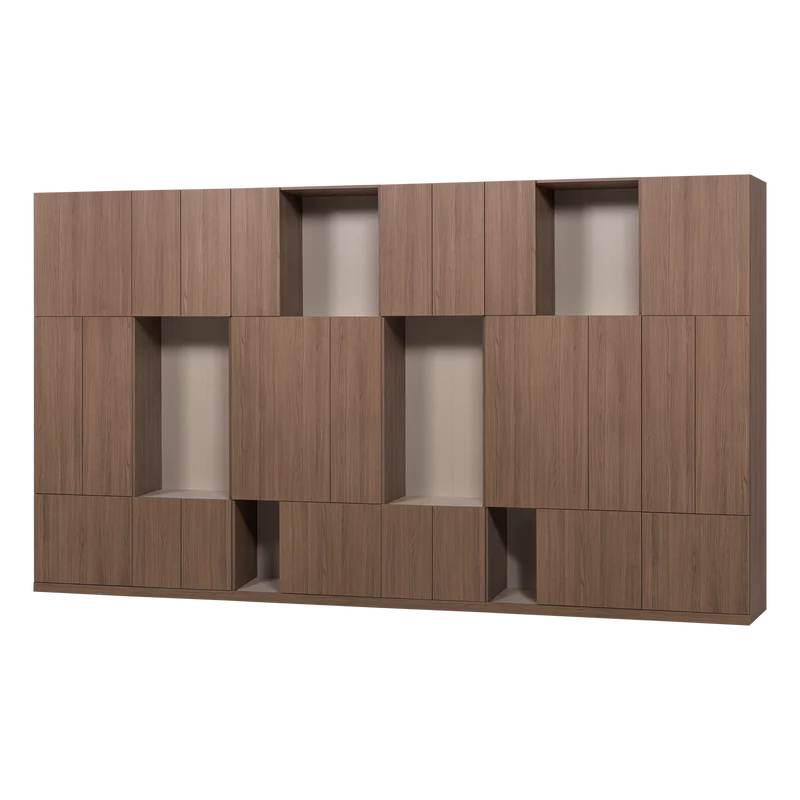 Build Wandschrank-Kombination 376 cm Eichendekor Braun