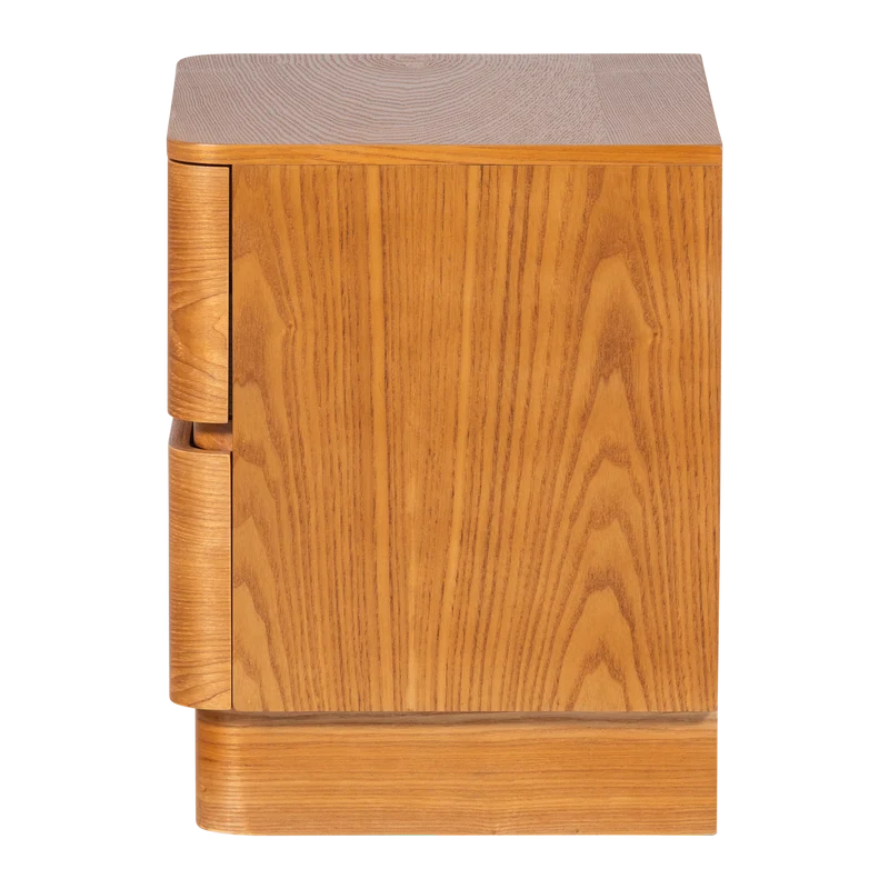 Fejo kommode/nachttisch 2 schubladen mdf braun