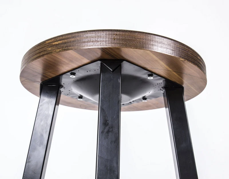 Barhocker mit Metallgestell, Barstuhl, Sitzhöhe 76,5 cm