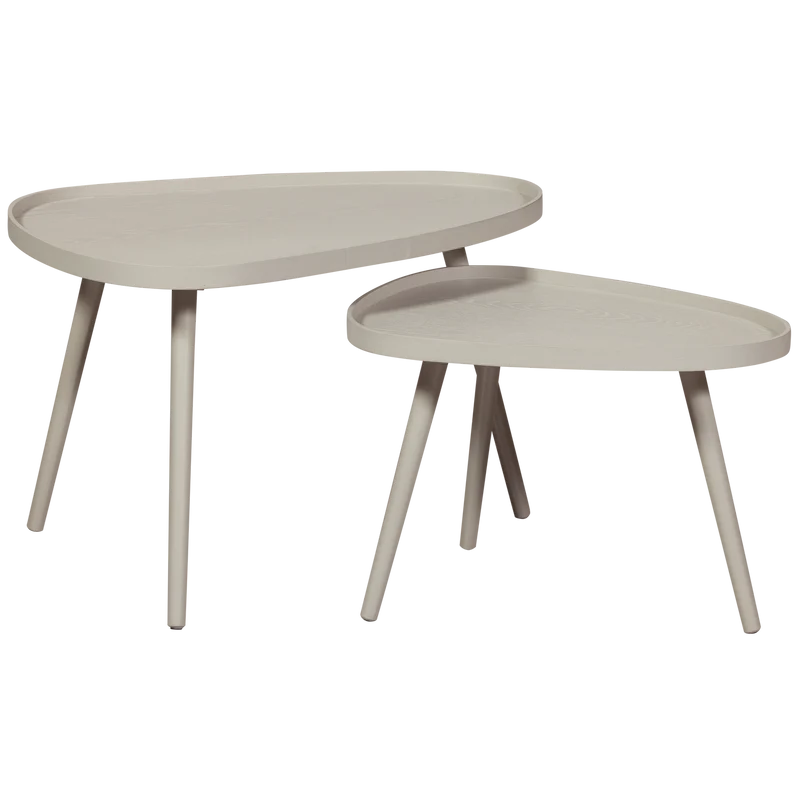 Set von 2 - Nissa Beistelltische sand