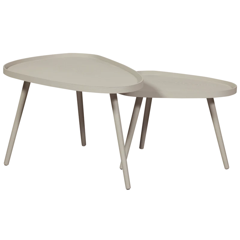 Set von 2 - Nissa Beistelltische sand
