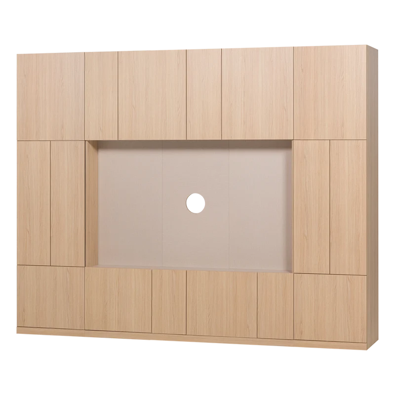 Build Wandschrank-Kombination 268 cm Eichendekor Natur