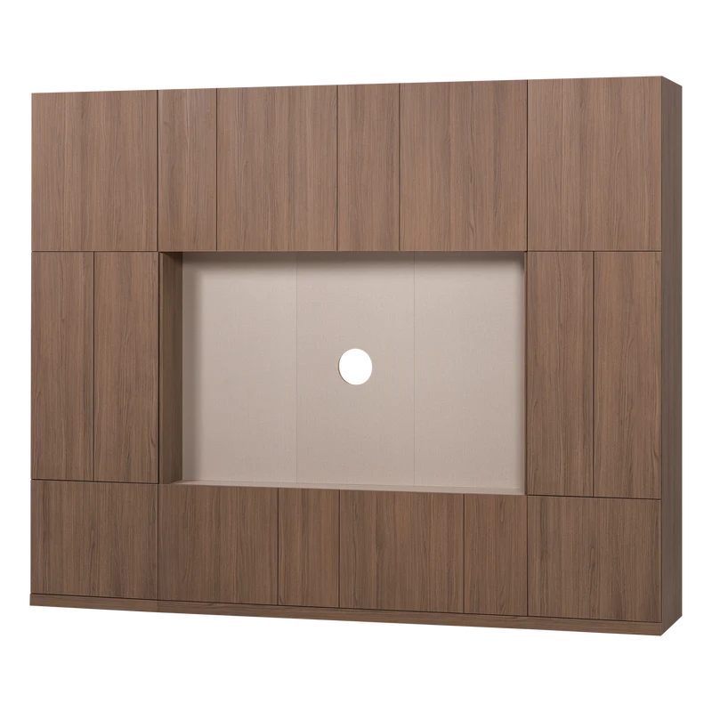 Build Wandschrank-Kombination 268 cm Eichendekor Braun