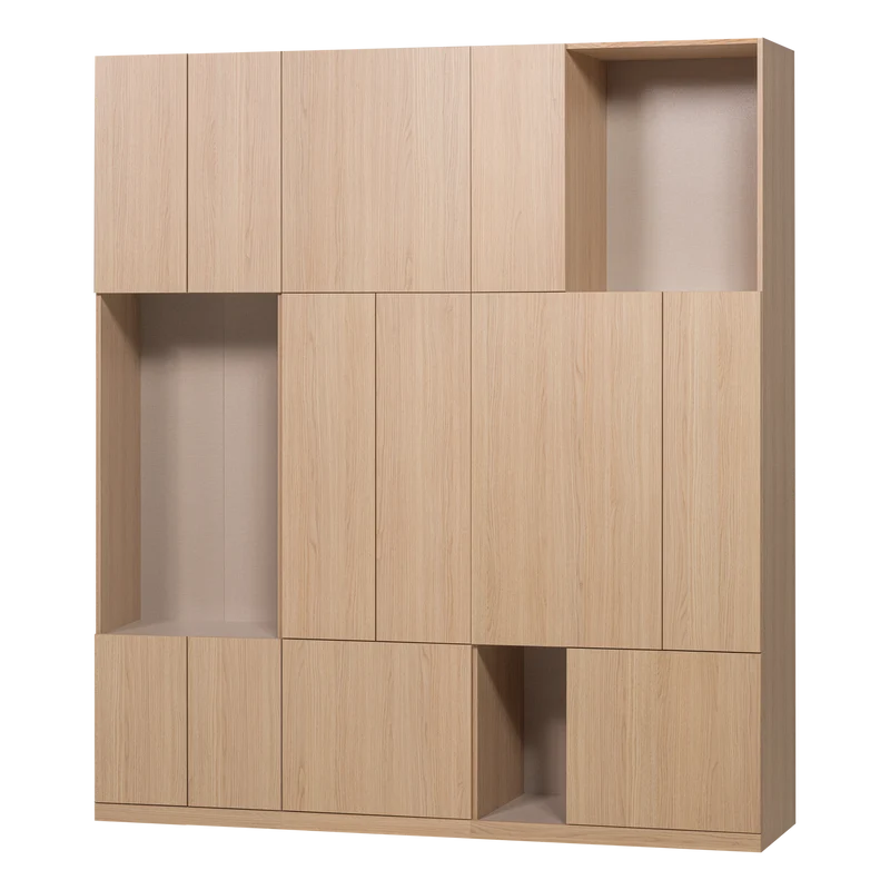 Build Wandschrank-Kombination 188 cm Eichendekor Natur