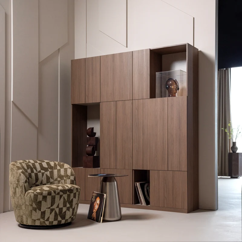Build wandschrank-kombination 188 cm eichendekor braun