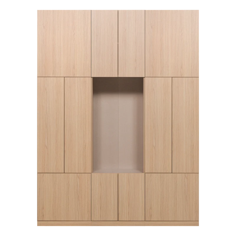 Build Wandschrank-Kombination 162 cm Eichendekor Natur