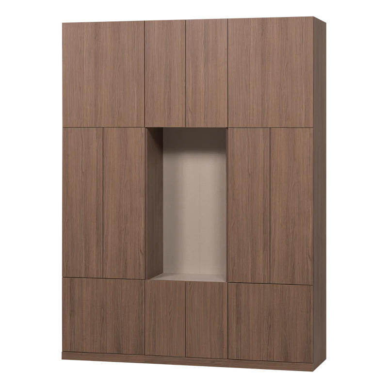 Build Wandschrank-Kombination 162 cm Eichendekor Braun