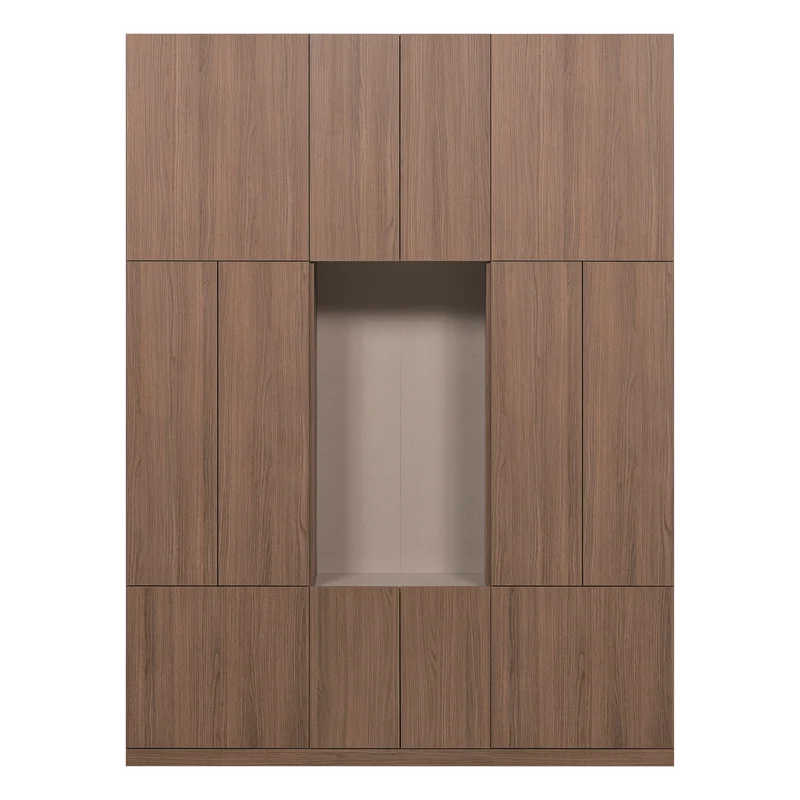 Build Wandschrank-Kombination 162 cm Eichendekor Braun