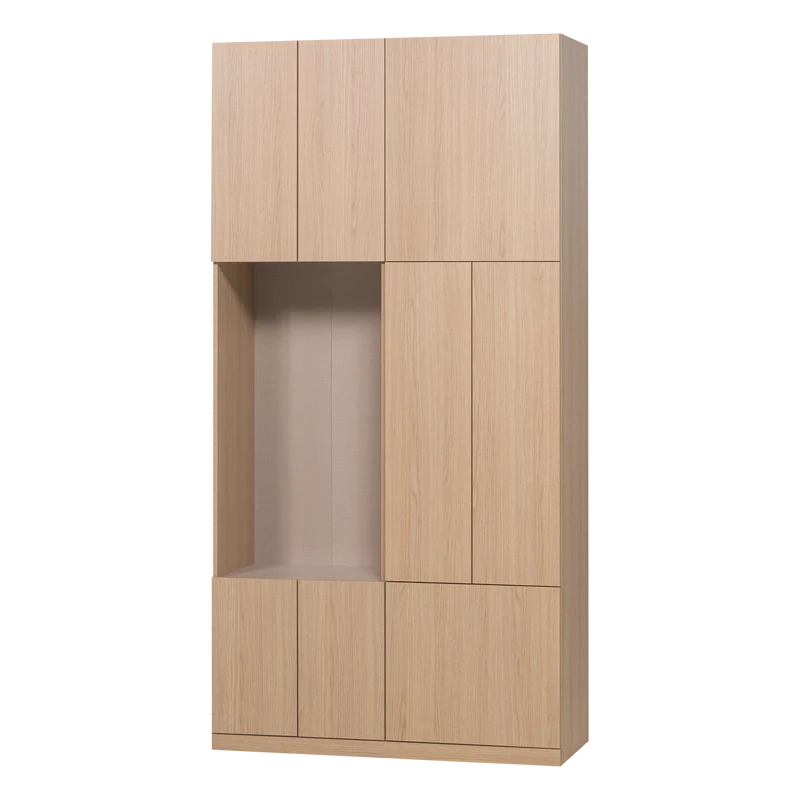 Build Wandschrank-Kombination 108 cm Eichendekor Natur
