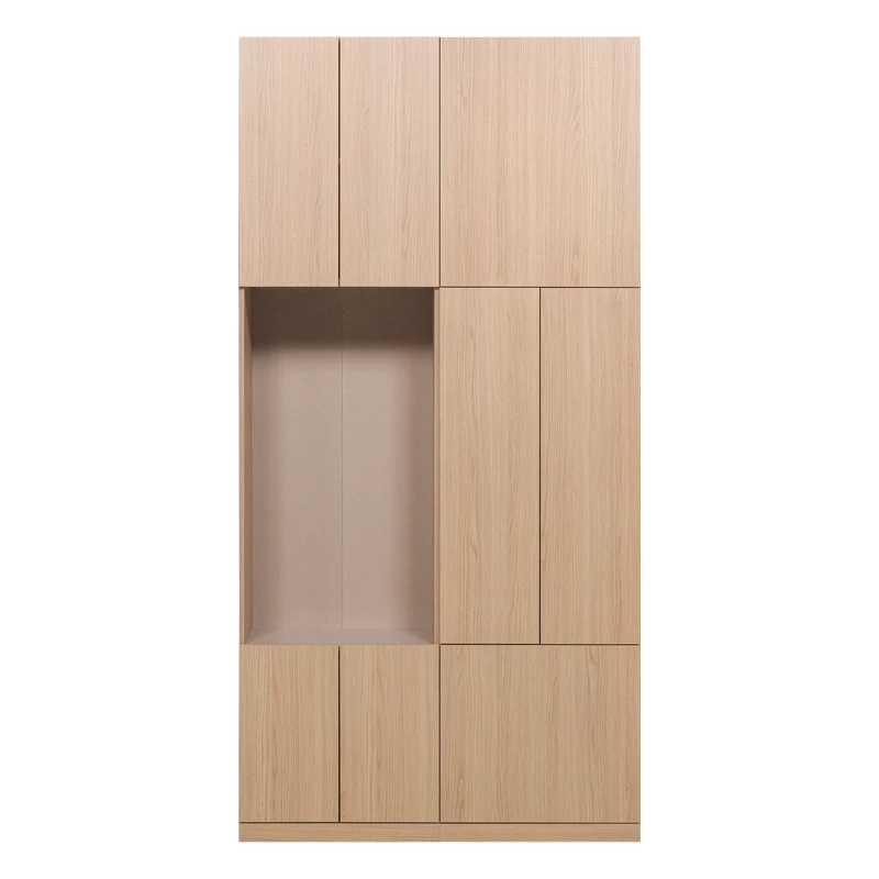 Build Wandschrank-Kombination 108 cm Eichendekor Natur