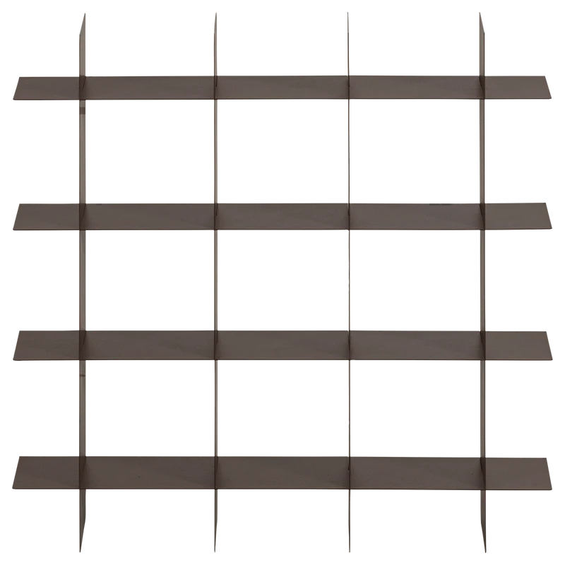 Brik Wandregal Metall Mokkabraun