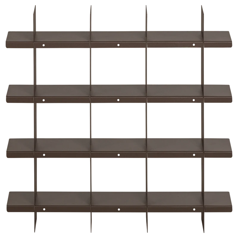 Brik Wandregal Metall Mokkabraun
