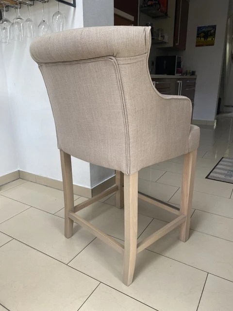 Barstuhl Landhaus, Barhocker Sand, Sitzhöhe 65 cm