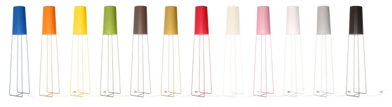Stehleuchte, moderne Stehlampe in zwölf verschiedenen Farben
