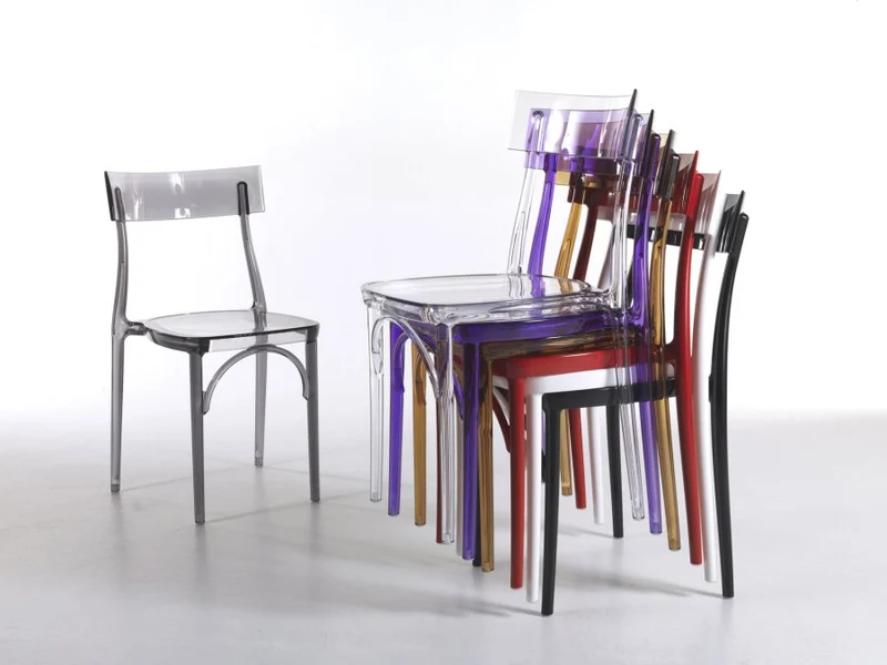 Design Stuhl Classic, Farbe transparent