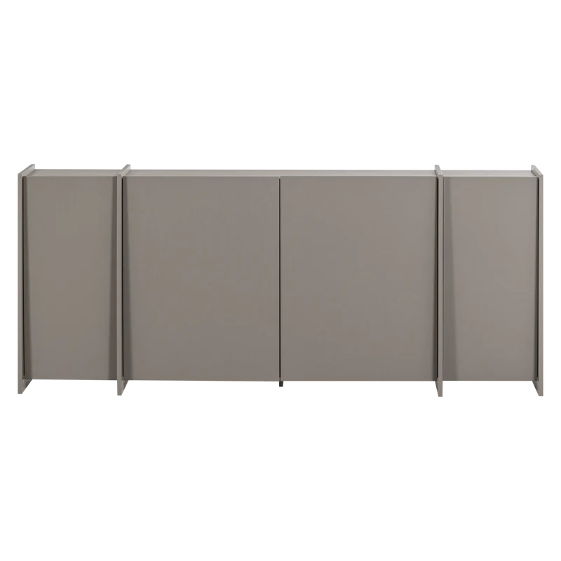 Brock kommode 200 cm asche furnier warmes grau