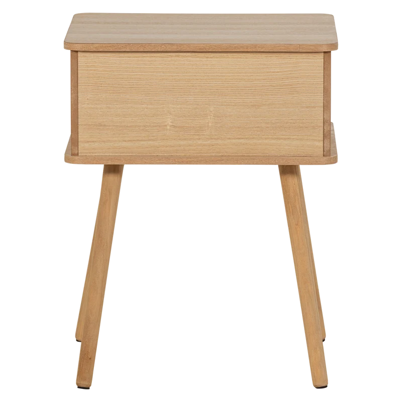 Karri Nachttisch gerade MDF/Kiefer natur