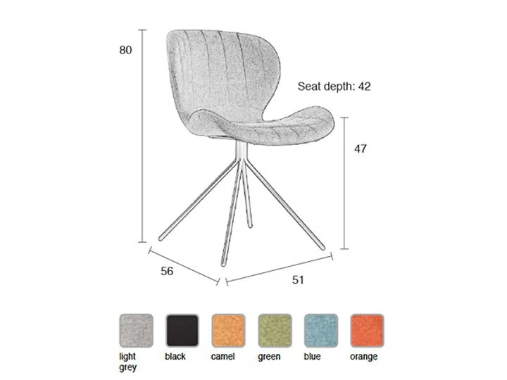 2er Set, Stuhl gepolstert, Esszimmerstuhl Farbe Blau