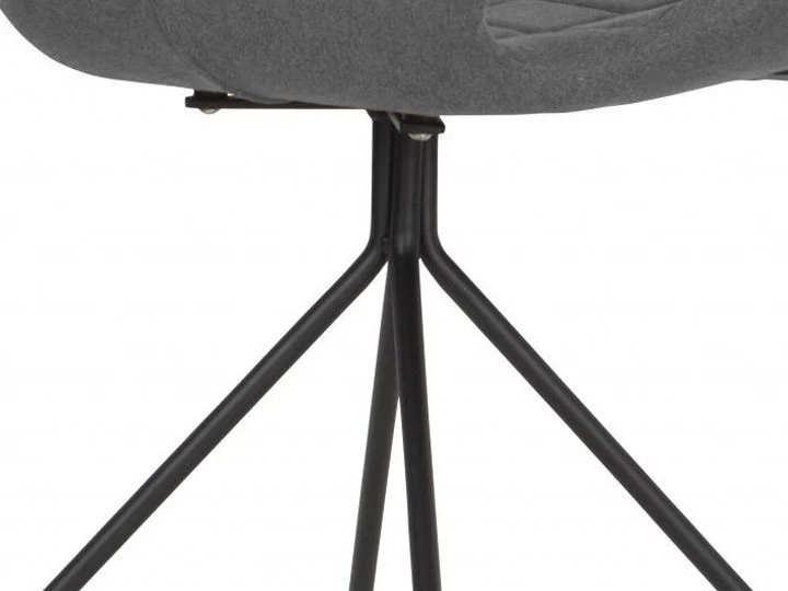 2er Set, Stuhl gepolstert, Esszimmerstuhl Farbe Grau