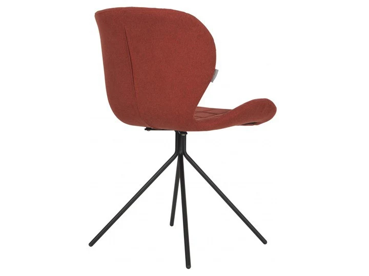 2er Set, Stuhl gepolstert, Esszimmerstuhl Farbe Orange