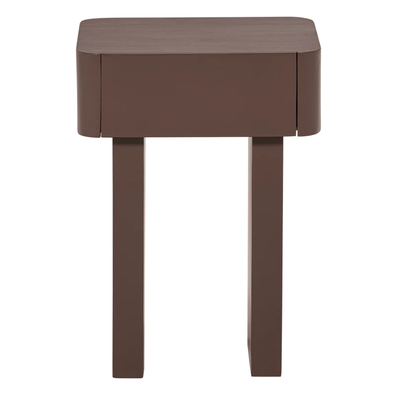 Sovo hängender Nachttisch Mangoholz Braun