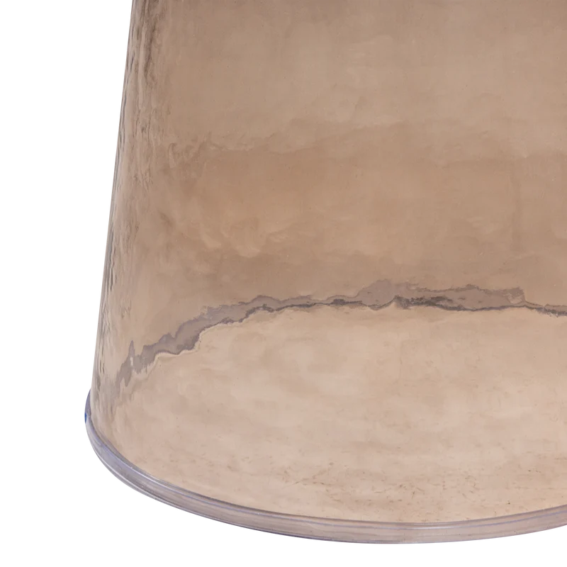 Loma beistelltisch glas braun