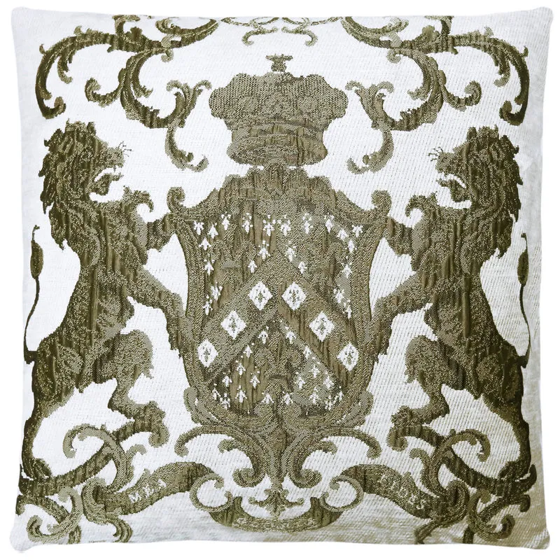 Decke wei-Gold, Plaid weiß-Gold, Größe 55 x 55 cm