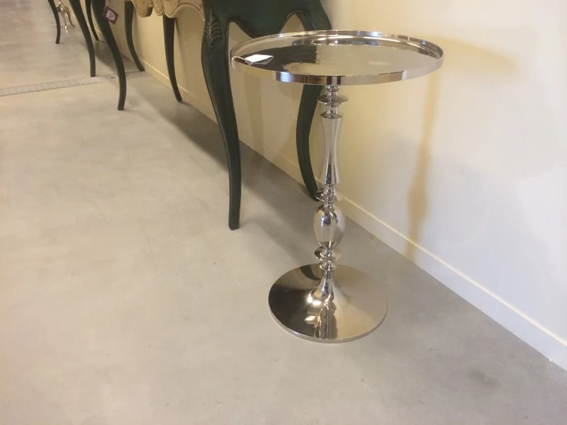 Beistelltisch verchromt, Ø 50 cm