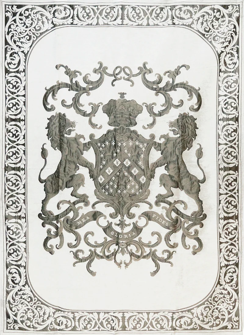 Dekokissen weiß-Gold, Kissen Royal weiß-Gold, Größe 55 x 55 cm