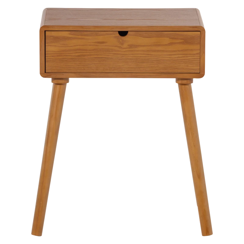 Nelo nachttisch/beistelltisch holz braun