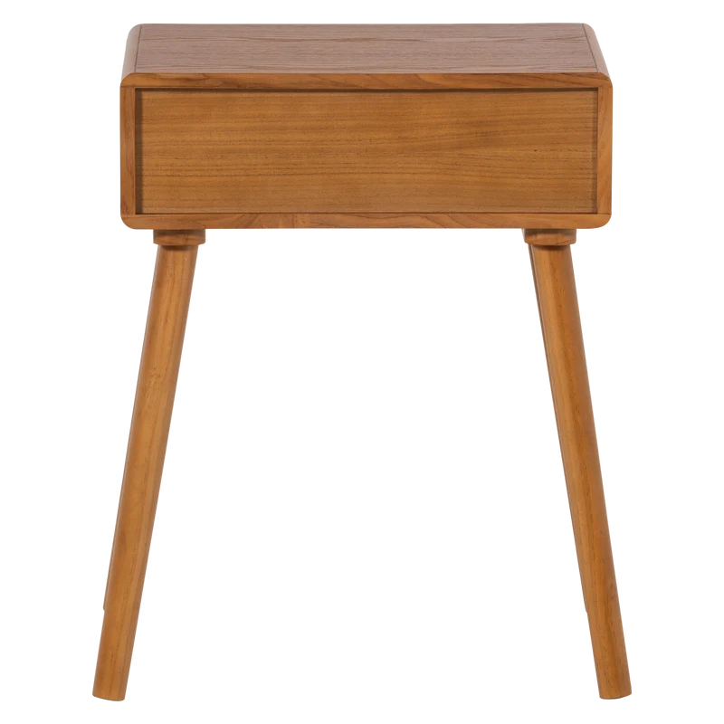 Nelo nachttisch/beistelltisch holz braun