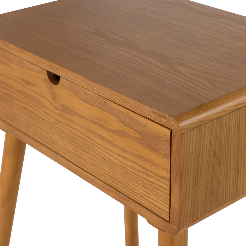 Nelo nachttisch/beistelltisch holz braun