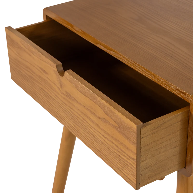 Nelo nachttisch/beistelltisch holz braun