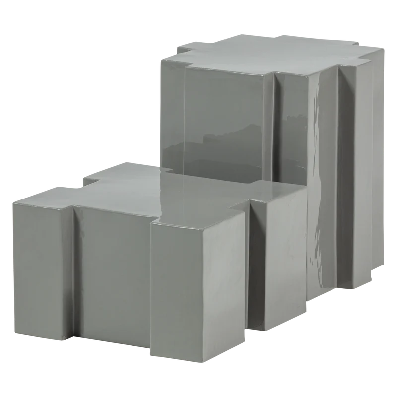 Set v 2 - Jasmir beistelltische metall grau