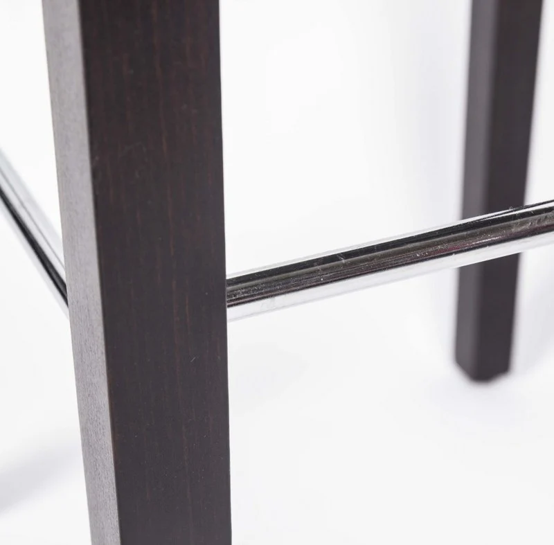 Barhocker mit Kunstleder gepolstert, Tresenhocker Farbe taupe